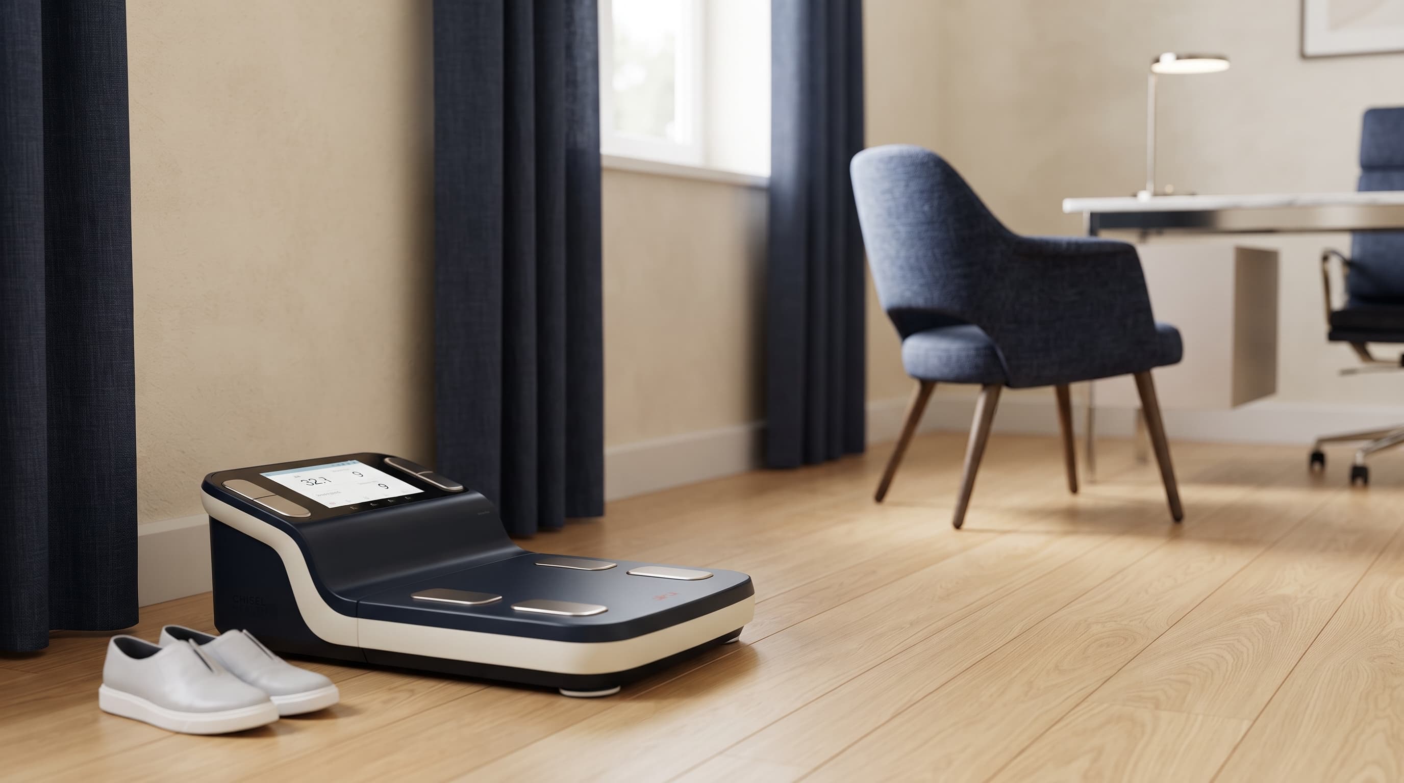 A body-composition analyser in a Chisel Health consultation room