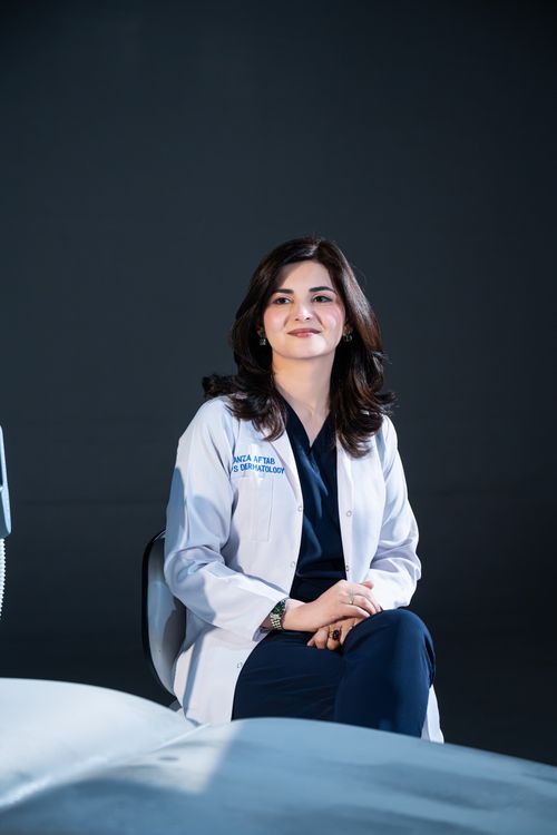 Dr. Kanza Aftab, Co-Founder and Lead Dermatologist